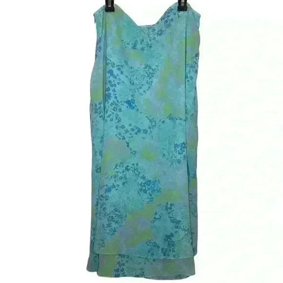Jaclyn Smith Maxi Blue Floral Skirt - Picture 6 of 6